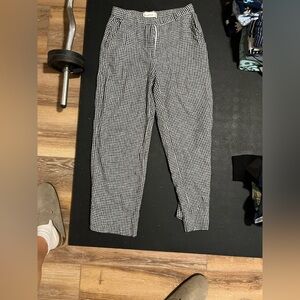 Abercrombie & Fitch Black and White Checkered Gingham Trouser size 26